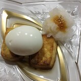 半熟卵のせ豆腐ステーキ